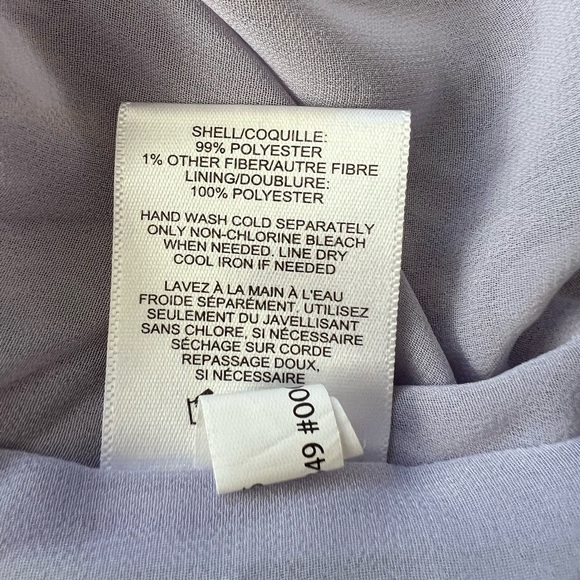 Express Light Purple & White Floral Print On-Off Shoulder Top - Picture 11 of 12